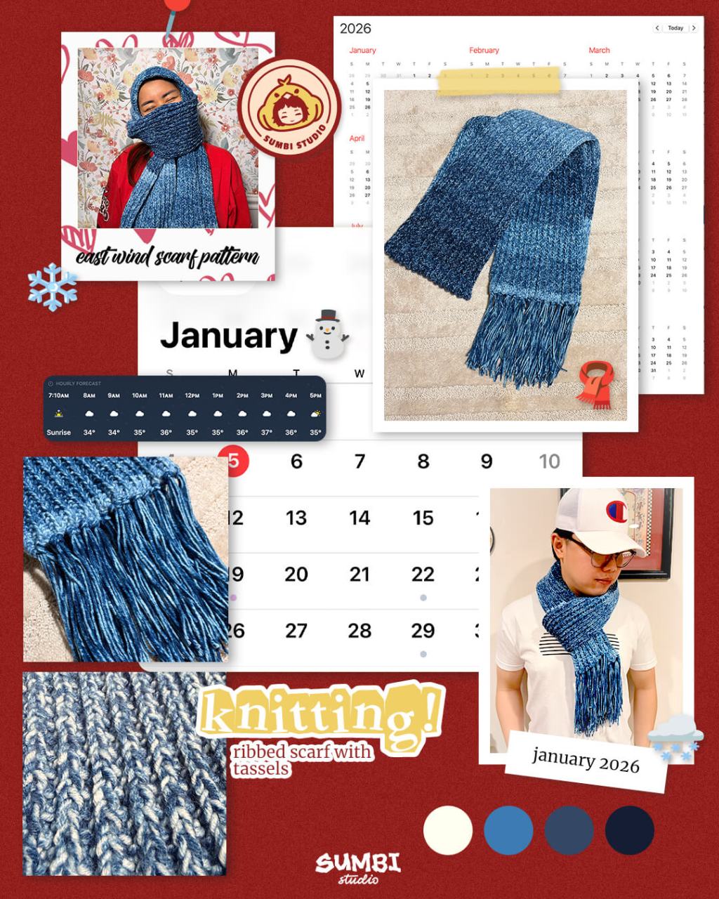 Knitting: East Wind Scarf&nbsp;Pattern